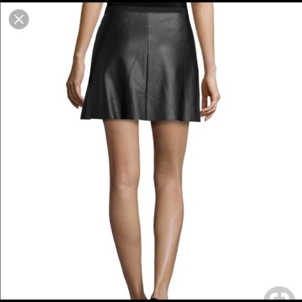 BCBG Maxazria leather skirt